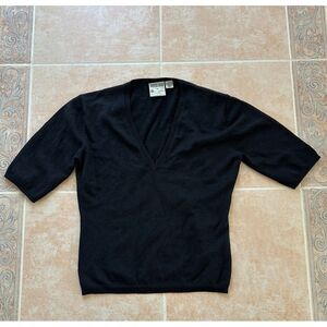 Country Road 1/4‎ sleeve women pure wool V-neck sweater or top  Women size S